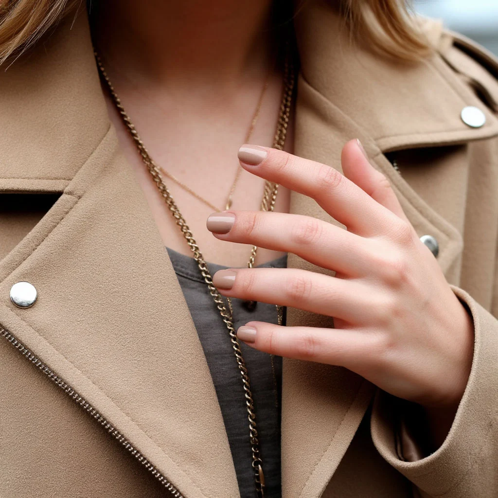 Бежевый френч